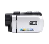 Fabater Caméscope Vidéo, Enregistreur de Caméra Numérique 1080P 24MP avec Zoom Numérique 18X Rotatif LCD 3,0 Pouces pour Vlogging Voyage en Plein Air (Gris Argent)