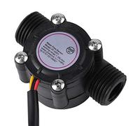 Fabater Capteur de Débit D'eau, G1/2 DN15, 1-30 L/min, à Effet Hall | Débitmètre avec vanne en plastique, arbre en acier inoxydable, sortie à onde carrée, pour la mesure de l\'entrée du