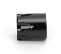 Fabater Capuchon Central de Jante de Roue RC, écrou M4 en Alliage d'aluminium pour SCX10 90046 D90 RC, Accessoires de Mise à Niveau de Voiture, 4 Pièces (Black)