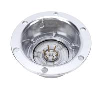 Fabater Capuchons de Moyeu de Remorque, Capuchons de Moyeu D'huile de Gonflage de Pneu Universels en Alliage D'aluminium à 6 Trous étanches 343-4370 avec Joints