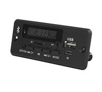 Fabater Carte de Décodage WAV Universelle, Module de Décodeur MP3 avec Bluetooth 5.0, Appel Mains Libres, Contrôle APP, Lecteur USB/SD/AUX/FM, Mémoire de Mise Hors Tension, Carte 5 V-12 V (Black)