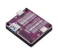 Fabater Carte de Test de Câble USB, 24 Indicateurs LED avec 3 Ports pour Tester les Câbles de Type C et USB, Détection Rapide des Courts-circuits et des Problèmes de Données