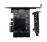 Fabater Carte D'extension PCIE 4X vers 9 Ports 3.0, Adaptateur de Disque Dur PCI Express GEN3 6 Gbit/s avec Taux de Transfert de Données de 6 Gbit/s, pour 10 11 2003
