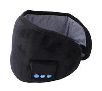 Fabater Casque de Sommeil sans Fil Bluetooth, Masques de Sommeil Longue Durée avec écouteurs, Cache-yeux Réglable Bloquant la Lumière pour les Dormeurs de Voyage et Latéraux (BLACK)