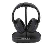 Fabater Casque sans Fil pour Regarder la Télévision, Casque BT Supra-auriculaire avec Base de Chargement de L'émetteur, Pas de Retard, Stéréo HiFi, Autonomie de 40 Heures