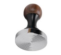 Fabater Catcher de Compilation de café en Poignée de Noyer Ergonomique-outils de Pression Durable Idéal pour les Baristas en Acier Inoxydable-puissance pour les Cafés (58 mm / 3,23 pouces)