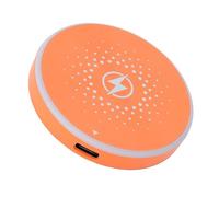 Fabater Chargeur sans Fil Magnétique, 15 W, Charge Rapide, Aimant Puissant, Tapis de Charge pour Téléphone 17/16/15/14/13/12, Compatible avec Les Coques, Ultra Fin et Portable (Orange)