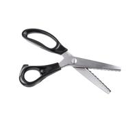 Fabater Ciseaux à Cranter Professionnels 23cm en Acier Inoxydable, Bord Triangulaire Rond, Coupe Décorative pour Tissu 3 5 7mm, Couture Artisanale (7mm)