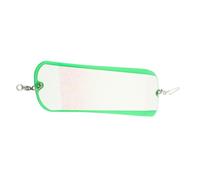 Fabater Clignotant de Pêche, Clignotant de Pêche à la Traîne Pivotant en ABS Lumineux Double Face, de Plongée Lumineux avec Mouvement Oscillant pour la en Mer et en Eau Douce (Vert Transparent)
