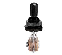 Fabater Commutateur de Micro à 3 Positions, 1,8 X 1,3 Pouces, Capuchon en | Sélecteur de micro pour guitare électrique , pointe en cuivre pur, capuchon de commutateur remplaçable, argent noir doré,