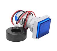 Fabater Compteur de Fréquence de Courant Alternatif Multifonction, Affichage LED carré à 3 Chiffres, Testeur 60-500 V 0-100 A 20-75 Hz avec Transformateur de Courant, Moniteur électrique monophasé
