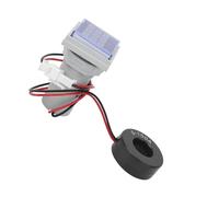Fabater Compteur de Fréquence de Courant Alternatif Multifonction, Affichage LED carré à 3 Chiffres, Testeur 60-500 V 0-100 A 20-75 Hz avec Transformateur de Courant, Moniteur électrique monophasé