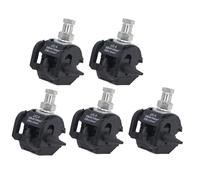 Fabater Connecteur à Percer L'isolant, 5 Pièces 1KV Pince sans Dénudage pour Division de Câbles Haute et Basse Tension, Pince à Percer pour Projets électriques et Connexions de Fils (PVC+cuivre 4)