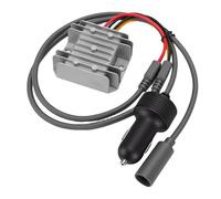 Fabater Convertisseur élévateur 12 V-24 V à 30 3,5 A, Adaptateur d'alimentation de Voiture en Alliage D'aluminium, Fil 18 AWG, avec Allume-Cigare pour Mini Routeur, Camping-Car