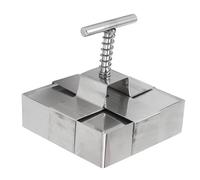 Fabater Coupe-argile à Piston à Ressort, Moule à Gâteau en Acier Inoxydable pour une Coupe Précise, dessert Polyvalent pour Salades, Gâteaux, Mousses et Travaux Manuels, Métal Antiadhésif de