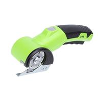 Fabater Coupe-carton électrique, Ciseaux électriques sans Fil Rechargeables avec Verrouillage de sécurité et Lumière LED, Coupe-boîte Rotatif pour Tissu, Tapis, (Sans lame)