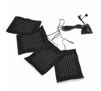 Fabater Coussins Chauffants électriques USB pour Vestes, Coussin Chauffant Portable 5 V 2 A avec Tissu Doux, Insert de Gilet Chauffant Imperméable pour le Camping d'hiver en Plein Air, Température
