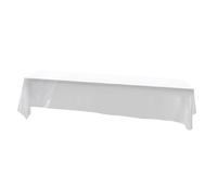Fabater Couverture de Table de Premier Ordre, Plafond de Coloration et Rectangle Résistant aux Rides pour Les Mariages et Restaurants, 145x320 Cm (White)