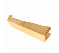 Fabater Couverture de Table de Premier Ordre, Plafond de Coloration et Rectangle Résistant aux Rides pour Les Mariages et Restaurants, 145x320 Cm (Doré)