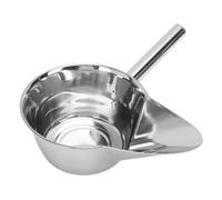 Fabater Cuillère à Frites en Acier Inoxydable, Cuillère à Frites à Bec de Canard, Service Alimentaire Facile à Nettoyer pour la Préparation des Aliments (main droite)