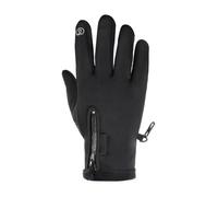 Fabater de Pêche pour Hommes et Femmes, de Cyclisme d'hiver, Coupe-Vent, Imperméables, Rembourrés, Chauds, pour écran Tactile, 2 Doigts Coupés, d'équitation avec Paume Antidérapante, Noir (XL)