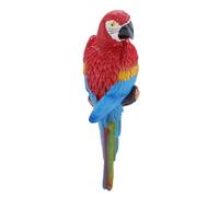 Fabater Décoration Murale du Perroquet Sols de Résine Réaliste -PapageReidkor pour Jardin Pelouse Perroquets Jardin de Figurines et Décoration de Cour Intérieure (Couleur rouge du côté gauche)