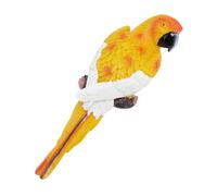 Fabater Décoration Murale du Perroquet Sols de Résine Réaliste -PapageReidkor pour Jardin Pelouse Perroquets Jardin de Figurines et Décoration de Cour Intérieure (Couleur jaune du côté gauche)