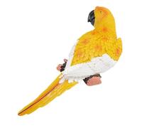 Fabater Décoration Murale du Perroquet Sols de Résine Réaliste -PapageReidkor pour Jardin Pelouse Perroquets Jardin de Figurines et Décoration de Cour Intérieure (Côté droit couleur jaune)