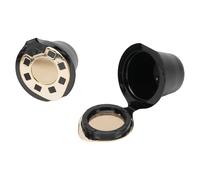 Fabater Dosettes de café Réutilisables étanches avec Maille en Acier Inoxydable, Filtration Fine, Bord épaissi, Adaptées aux Machines de la Série Originale, 2 Gobelets à Capsules Rechargeables