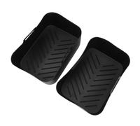 Fabater Doublures de Friteuse Réutilisables en Silicone avec Bandes Surélevées pour Friteuse Double Foodi AF400EU AF300EU, 2 Paniers Rectangulaires pour, Faciles à Utiliser, pour une Utilisation en