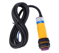 Fabater E3F-DS30C4 Commutateur de Capteur Photoélectrique 10-30VDC NPN NO Réflexe Diffus 30 Cm 10 Pièces, Capteur Photoélectrique à Trois Fils CC pour la Détection de Métaux, Fente de 18 Mm, Câble