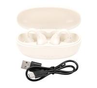 Fabater Écouteurs à Oreille Ouverte, écouteurs à Clipser, Bluetooth 6.0 sans Fil et Suppression du Bruit AI, Autonomie de 40 Heures, de Sport étanches IPX7 sur L'oreille (White)