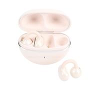 Fabater Écouteurs Clip-on, Casque Bluetooth sans Fil Oreille Ouverte avec Micro Antibruit, Écouteurs Stéréo, Casque Léger IPX7 Imperméable pour Course, Entraînement, Voyage (White)
