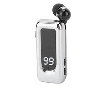 Fabater Écouteurs sans Fil Rétractables BT5.4, Casque D'écoute Stéréo à Clamp/Holder pour Professionnels (Silver)