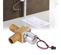 Fabater Électrovanne de Capteur d'urinoir de Salle de Bains 6V, Accessoire d'entretien en Cuivre G1/2 "4 Types de Pièces de Rechange 87mm 63mm (Une valve à filament à 90 degrés pour urinoir)