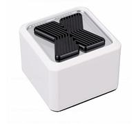 Fabater Enceintes Bluetooth Portables, Double appairage, Son stéréo Surround à 360°, Batterie Rechargeable 800 mAh, Effets Lumineux Multiples, portée sans Fil de 10 m, étanches (White)