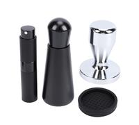 Fabater Ensemble de Pilon à café en Acier Inoxydable Antirouille pour une Extraction Uniforme à la Maison, Ensemble D'accessoires de Machine café 4 Pièces pour les Amateurs de la Maison