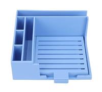 Fabater Ensemble de Pochoirs pour Notes Autocollantes, Porte-Notes Autocollantes avec 5 Pochoirs, Blocs-Notes de 100 Feuilles pour Listes de Choses à Faire, Maison, Bureau, Distributeur (BLUE)