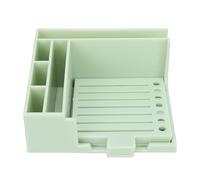 Fabater Ensemble de Pochoirs pour Notes Autocollantes, Porte-Notes Autocollantes avec 5 Pochoirs, Blocs-Notes de 100 Feuilles pour Listes de Choses à Faire, Maison, Bureau, Distributeur (GREEN)