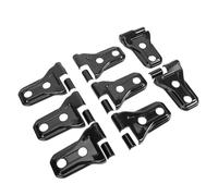 Fabater Ensemble de Revêtement D'habillage de Charnière de Porte Automobile élégant, pour JL JLU Unlimited Sport Sahara, Installation Facile (BLACK)