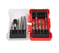 Fabater Ensemble D'extracteur à Vis, Kit de Bits de Perceuse en Acier HSS à 11 Pièces, Vis à Dépouilles Écrous et Boulons Outils de Foret pour le Retrait Facile de la Vis Royale