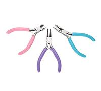 Fabater Ensemble d'outils Professionnels de Réparation de Bijoux, Kit de Pinces en Acier avec Nez Aiguille, Nez Rond et Coupeurs Latéraux pour les Fabricants de Bijoux, Pince Coupante à Fil Robuste