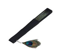 Fabater Éventail de Mains en Bambou Antique avec Motif de Paon Exquis, 15,0x 8,5 Pouces, Idéal pour la Décoration Murale, Danse, Accessoire de Mariage, 1 Fan Pliant