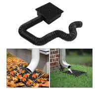 Fabater Extensions de Bec Verseur de Gouttière, Kit D'Extension de Bec Verseur à Profil Bas sans Creuser pour Cour, Sol et Pelouse, Extension de Tuyau Flexible jusqu'à 2,4 M