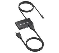 Fabater Extracteur Audio HDMI EARC/ARC, Adaptateur HDMI ARC/eARC vers Audio Optique, Convertisseur Optique + Coaxial et Analogique 3,5 Mm pour Barres de Son HDTV, Cinéma Maison