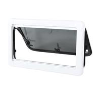 Fabater Fenêtre de Sortie de RV Teintée avec des Cadres Intérieurs de Protection Solaire pour Le Camping RV, Une Couche Solide de la Barre de Support en Alliage en Aluminium en Verre trempé