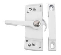 Fabater Fenêtre Sash Lock Cam Action Anti Pry Cam Hook Design pour une sécurité élargie pour la Résidence, 2 Set Casement Window Sash en Zinclegung-alliage en Aluminium (WHITE)