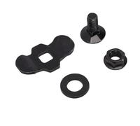 Fabater Fer galvanisé L adapté aux Raccords à Goujons à Double Cosse de Voie Conception Robuste Compatible avec Les Systèmes de Chenilles pour Lit de Camion, VTT 8 Pièces (Black)