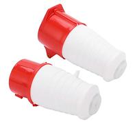 Fabater Fiche Industrielle 16A 5 Broches, 3 Phases IP44, 220-380V étanche | Jeu de coupleurs de douilles, coque ABS, broches en laiton massif, mise à la terre 3P+N+E 6h, pour terminal d\'aéroport de