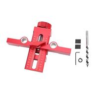 Fabater Gabarit de Montage de Porte D'armoire Guide de Perçage Efficace à Double Trou pour L'installation de Porte avec Foret de 10 Mm pour Diverses Armoires Matériau en Alliage D'aluminium